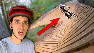 MOUNTAIN BIKING A GIANT WALL RIDE!