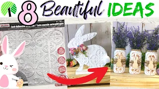 GO WOW using a Dollar Tree STICK ON TILE! | Dollar Tree Spring DIYS | Dollar Tree Wallpaper Crafts