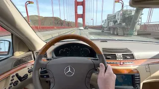 2005 Mercedes Benz S500 4matic crossing the Golden Gate Bridge- San Francisco, California #1