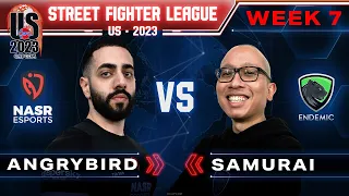 Angrybird (Ken) vs. Samurai (Luke) - Bo5 - Street Fighter League Pro-US 2023 Week 7