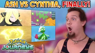 CYNTHIA VS ASH! WAS THAT COUNTER SHIELD?! Pokémon Journeys Episode 123 Preview REACTION!