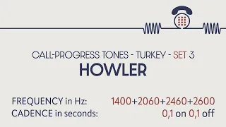 Howler / off-hook tone (Turkey). Call-progress tones. Phone sounds. Sound effects. SFX