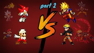 Mario and Sonic vs Goku and Naruto part 2