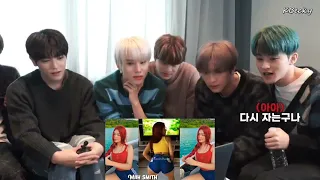 nct reagindo a Lara Silva