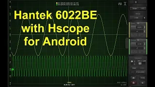 Hscope for Android with Hantek 6022BE
