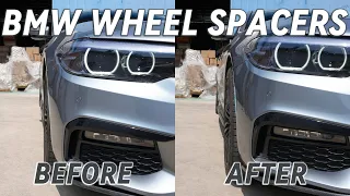BMW Wheel Spacers Before and After | BMW 5 Series G30 with BONOSS