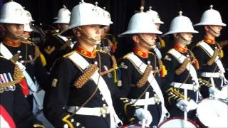 H.M. Royal Marines Band - Basel Tattoo - Entrance afternoon show 27-07-2013