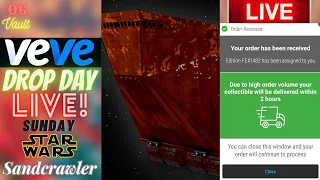 VeVe Drop Day LIVE - STAR WARS Jawa Sandcrawler Digital Collectibles NFT Drop! Good Luck!!