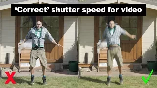 What is 'Correct' shutter speed for video?