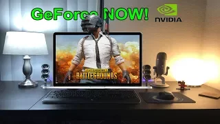 PubG at Epic graphic settings running on a Macbook Pro! GeForce Now