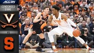 Virginia vs. Syracuse Condensed Game | 2018-19 ACC Basketball