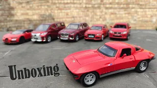 1963 CHEVROLET CORVETTE Z06 || Unboxing Diecast model Car 1: 24 Scale Metal Toy || Babymanoranjan