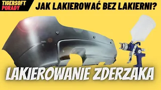 Lakierowanie zderzaka bez lakierni 🚙 Jak polakierować auto? 🚗 DIY #lakierowanie