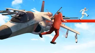 SNIPERS vs. HYDRA PLANES! (GTA 5 Funny Moments)