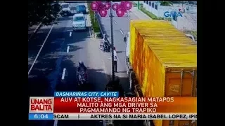 UB: AUV at kotse, nagkasagian matapos malito ang mga driver sa pagmamando ng trapiko