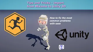 Tips & Tricks on how to resolve the most common problems when importing Mixamo animations in Unity3D