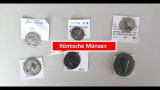 Römische Münzen bestimmen und deren Wert einschätzen mit Goldmünzen, Silbermünzen und Kupfermünzen