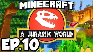 Jurassic World: Minecraft Modded Survival Ep.10 - DINOSAUR EGGS!!! (Rexxit Modpack)