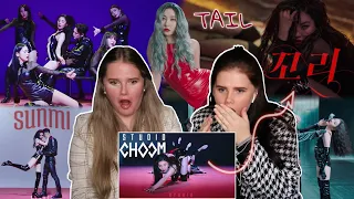 선미(SUNMI) - 꼬리(TAIL) MUSIC VIDEO & [BE ORIGINAL] STUDIO CHOOM [스튜디오 춤] REACTION!!! - Triplets REACTS