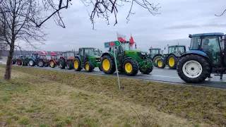 TEGO PROTESTU NIE POKAŻĄ W TV ! STRAJK ROLNIKÓW KSIĄŻ WIELKI/MAŁY 20.02.24r