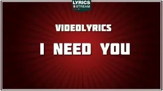 I Need You - Marc Anthony tribute - Lyrics