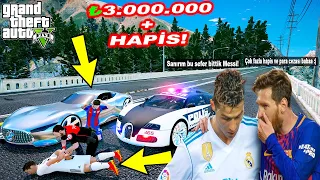 BUGATTİ VEYRON'LA YUNUS POLİS OLDUM VE RONALDO VE MESSİ'Yİ HAPSE ATTIM! - GTA 5