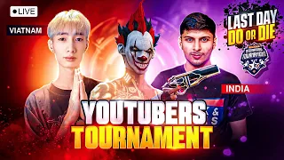 INTERNATIONAL YouTubers🤯TOURNAMENT DAY - 5🔥 #freefire #classylive #nonstop_live #live