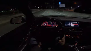 2014 BMW 520D F11 LCI POV Night Drive