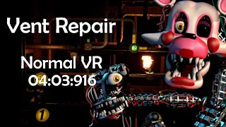 Normal Vent Repair VR 04:03:916 - Five Nights at Freddy's VR: Help Wanted Speedrun
