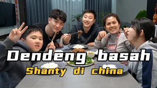 MAKAN DENDENG BASAH ALA RESTO PADANG DI CHINA,TERNYATA KELUARGA KU SANGAT SUKA,SURU SAYA BUKA RESTO