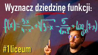 Jak wyznaczyć DZIEDZINĘ ze wzoru FUNKCJI❓ Jakie ZAŁOŻENIA należy uwzględniać w matematyce❓