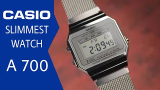 Casio slimmest watch ever || casio A700 w
