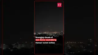 Caught on cam: Stunning visuals of Iron Dome neutralising Hamas' rocket strikes