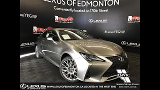 Silver 2019 Lexus RC 300 Premium Package Review