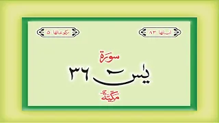 Surah 36 – Chapter 36 Ya Sin  complete Quran with Urdu Hindi translation