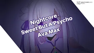 ⮣Nightcore - Sweet But A Psycho | Lyrics by @Angxlicleafa
