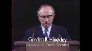 "It’s True, Isn’t It? Then What Else Matters?" President Gordon B. Hinckley