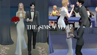 [ the sims 4 vlog ] 👰🏻‍♀️⇢ ˗ˏˋ wedding vlog ,...
