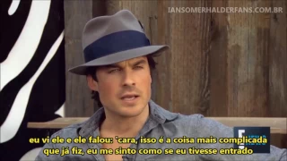 [Legendado] Ian fala sobre a volta de Elena e a convivência no set de TVD