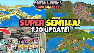 🔥La MEJOR SEMILLA de MINECRAFT 1.20 BEDROCK!! (Minecraft 1.20 survival técnico)