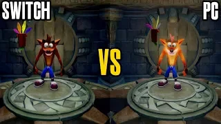 Crash Bandicoot N. Sane Trilogy Graphics Comparison (Nintendo Switch vs PC)