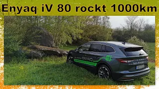 Skoda Enyaq iV 80🎯1000km Challenge Zusammenfassung🎬