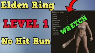 ELDEN RING LEVEL 1 NO HIT RUN