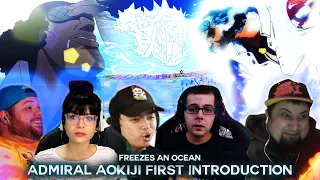 Aokiji's Introduction ! Freezes The Sea ! Reaction Mashup