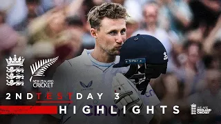 Pope & Root Hit Tons! | Highlights | England v New Zealand - Day 3 | 2nd LV= Insurance Test 2022