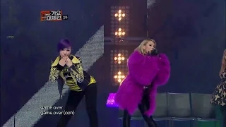 【TVPP】2NE1 - 1,2,3,4 (with Lee Hi), 투애니원 - 1,2,3,4 (with 이하이) @ 2012 KMF Live