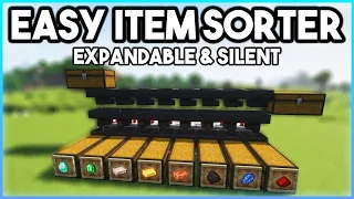 Minecraft QUICK & EASY Item Sorter | Expandable & Silent | 1.16/1.17