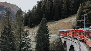Bernina Express in Autumn