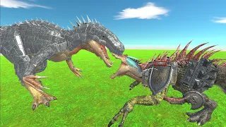INDOMIMUS REX vs FISH STICKS and WORKSHOP CREATIONS - Animal Revolt Battle Simulator