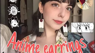 Showing off my anime earrings PT.1 ✨🌸👏🏻